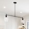 Designers Fountain Summer Jazz 60 Watt 2-Light Matte Black Transitional Island Light with Clear Glass Shades D310M-IS-MB - alternate 2